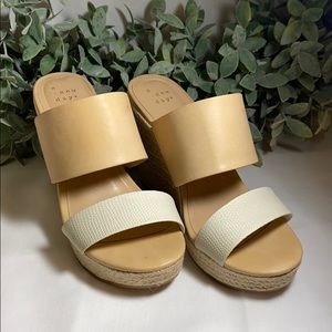 A New Day Nude and White Wedges